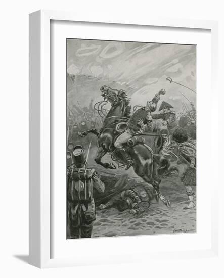 Death of Sir Edward Pakenham at the Battle of New Orleans, 1814-Paul Hardy-Framed Premium Giclee Print