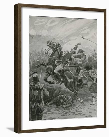 Death of Sir Edward Pakenham at the Battle of New Orleans, 1814-Paul Hardy-Framed Giclee Print