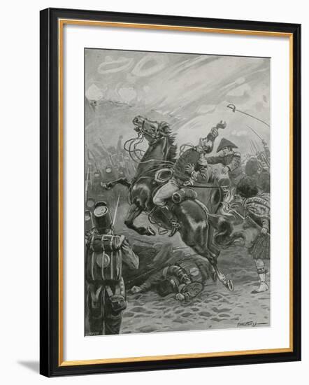 Death of Sir Edward Pakenham at the Battle of New Orleans, 1814-Paul Hardy-Framed Giclee Print