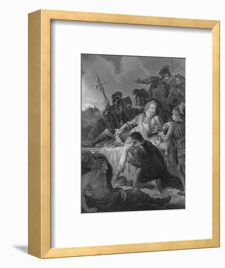 'Death of Sir Philip Sidney', 1859-Herbert Bourne-Framed Giclee Print