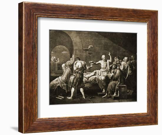 Death of Socrates-Jacques-Louis David-Framed Giclee Print