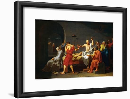 Death of Socrates-Jacques-Louis David-Framed Art Print