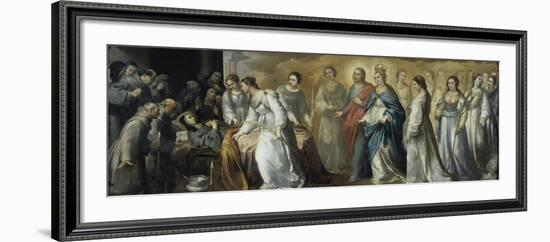 Death of St.Clare-Bartolome Esteban Murillo-Framed Giclee Print