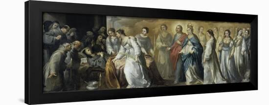 Death of St.Clare-Bartolome Esteban Murillo-Framed Giclee Print