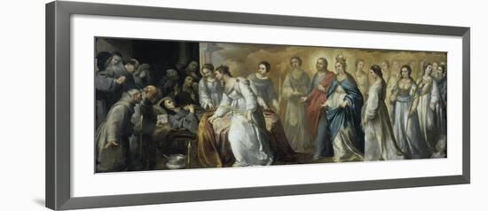 Death of St.Clare-Bartolome Esteban Murillo-Framed Giclee Print