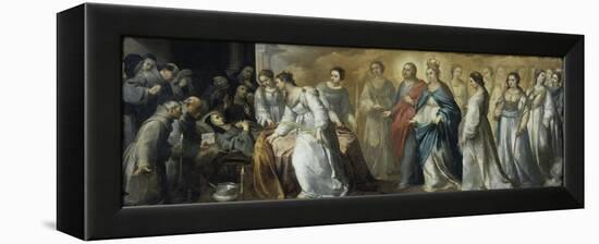 Death of St.Clare-Bartolome Esteban Murillo-Framed Premier Image Canvas