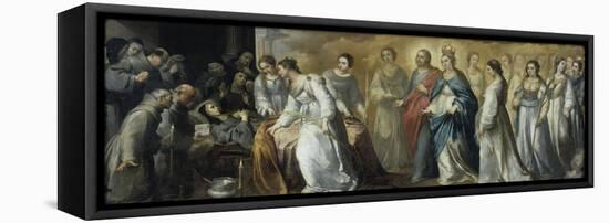 Death of St.Clare-Bartolome Esteban Murillo-Framed Premier Image Canvas