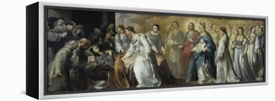 Death of St.Clare-Bartolome Esteban Murillo-Framed Premier Image Canvas