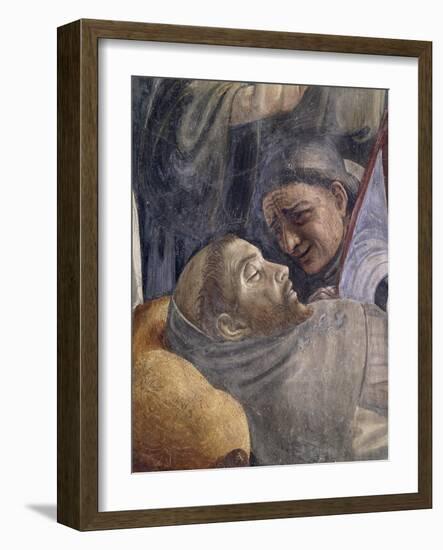 Death of St Francis, Detail from the Stories of St Francis of Assisi, 1483-1486-Domenico Ghirlandaio-Framed Giclee Print