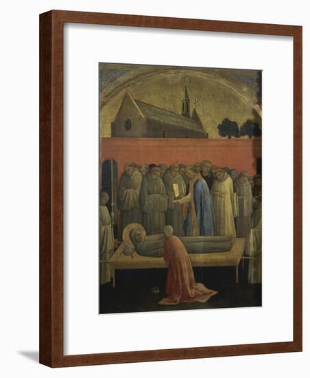 Death of St. Francis of Assisi-Lorenzo Monaco-Framed Giclee Print