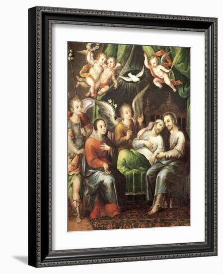 Death of St Joseph-Juan Correa-Framed Giclee Print