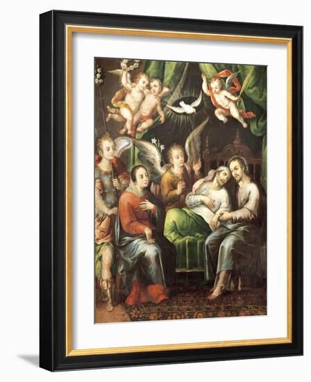 Death of St Joseph-Juan Correa-Framed Giclee Print