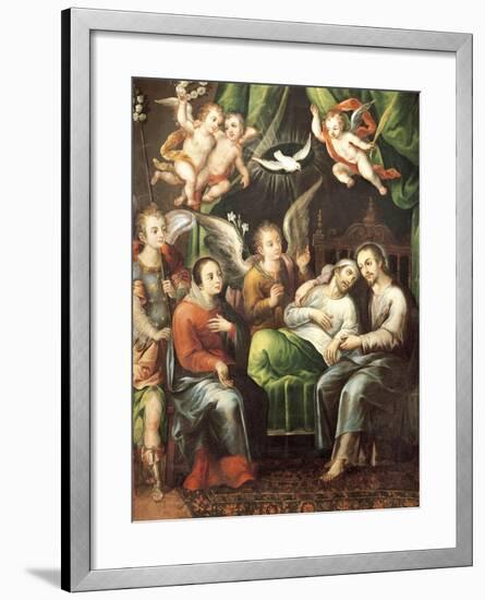 Death of St Joseph-Juan Correa-Framed Giclee Print