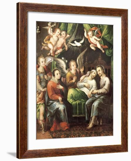Death of St Joseph-Juan Correa-Framed Giclee Print