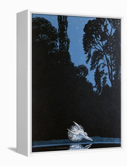 Death of Swan, Illustration, 'La Gazette du Bon Ton' inspired by Tchaikovsky's ballet 'Swan Lake'-null-Framed Premier Image Canvas