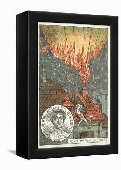 Death of the Balloonist Sophie Blanchard, 1819-null-Framed Premier Image Canvas