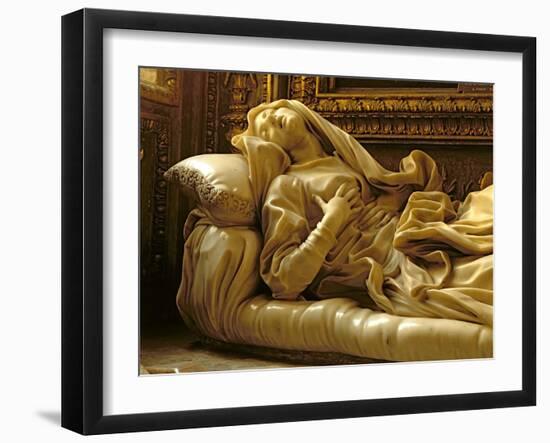 Death of the Blessed Ludovica Albertoni, from the Altieri Chapel, 1674-Giovanni Lorenzo Bernini-Framed Giclee Print