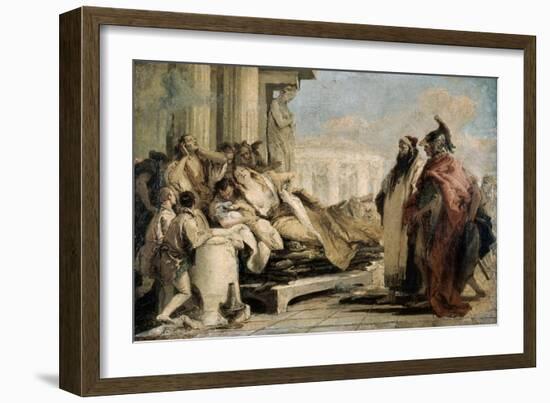 Death of the Dido, 1757-Giovanni Battista Tiepolo-Framed Giclee Print