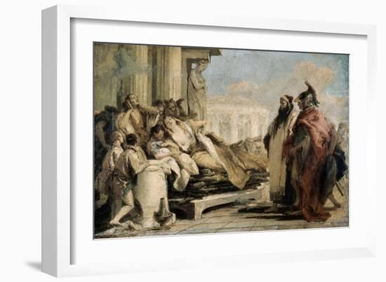 Death of the Dido, 1757-Giovanni Battista Tiepolo-Framed Giclee Print