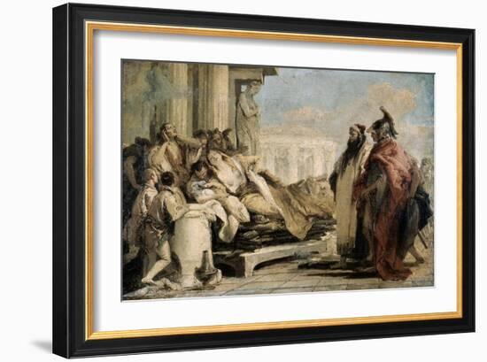 Death of the Dido, 1757-Giovanni Battista Tiepolo-Framed Giclee Print