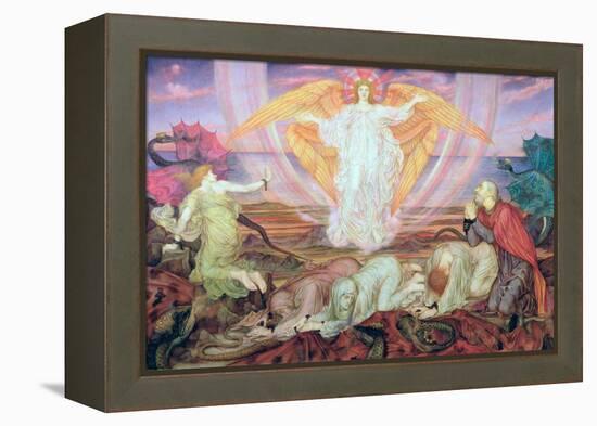 Death of the Dragon, 1914-Evelyn De Morgan-Framed Premier Image Canvas