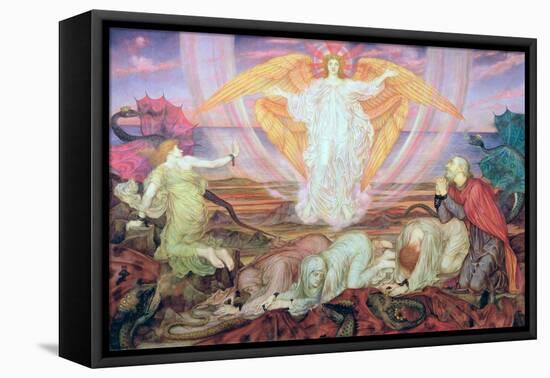 Death of the Dragon, 1914-Evelyn De Morgan-Framed Premier Image Canvas