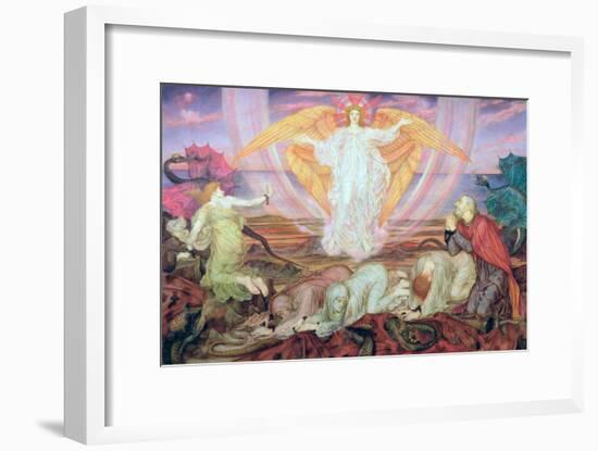 Death of the Dragon, 1914-Evelyn De Morgan-Framed Giclee Print