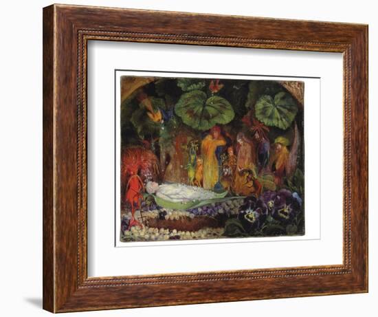 Death of the Fairy Queen (Oil on Canvas)-John Anster Fitzgerald-Framed Giclee Print