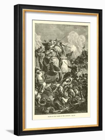 Death of the Nabob of the Carnatic-null-Framed Giclee Print