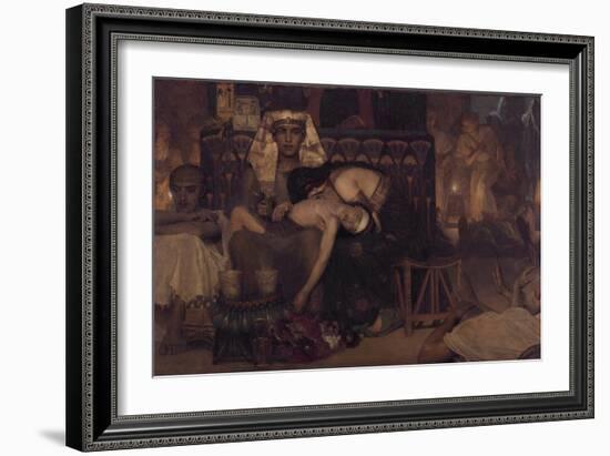 Death of the Pharaoh's Firstborn Son, 1872-Lawrence Alma-Tadema-Framed Giclee Print