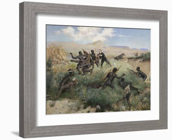 Death of the Prince Imperial in Zululand, 1 June 1879-Paul Joseph Jamin-Framed Giclee Print