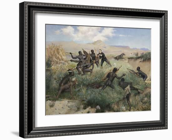 Death of the Prince Imperial in Zululand, 1 June 1879-Paul Joseph Jamin-Framed Giclee Print