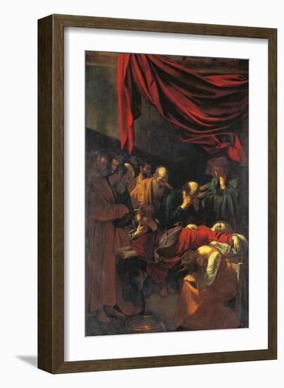 Death of the Virgin Mary-Caravaggio-Framed Giclee Print