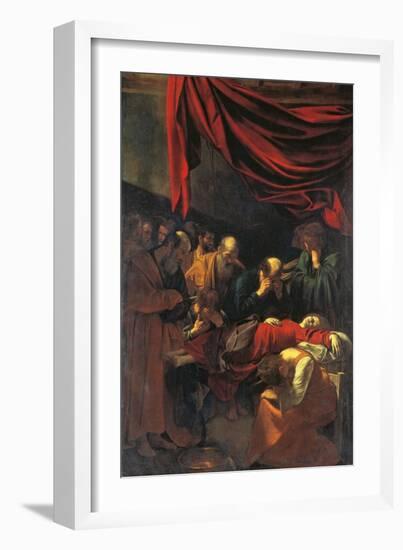Death of the Virgin Mary-Caravaggio-Framed Giclee Print