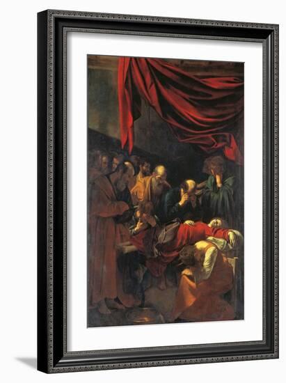 Death of the Virgin Mary-Caravaggio-Framed Giclee Print