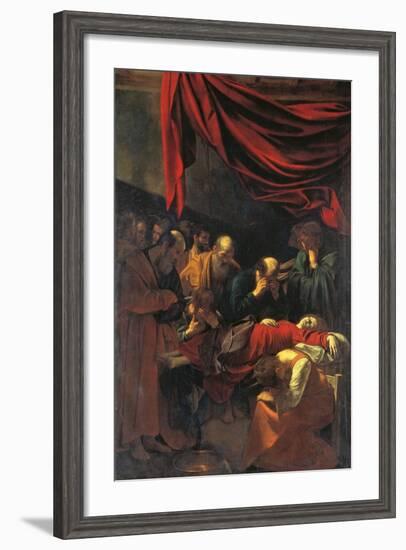 Death of the Virgin Mary-Caravaggio-Framed Art Print