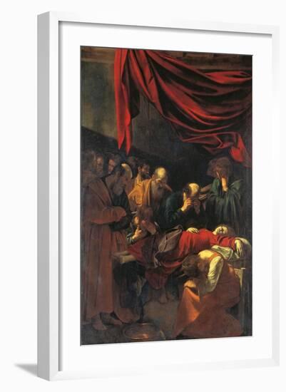 Death of the Virgin Mary-Caravaggio-Framed Art Print