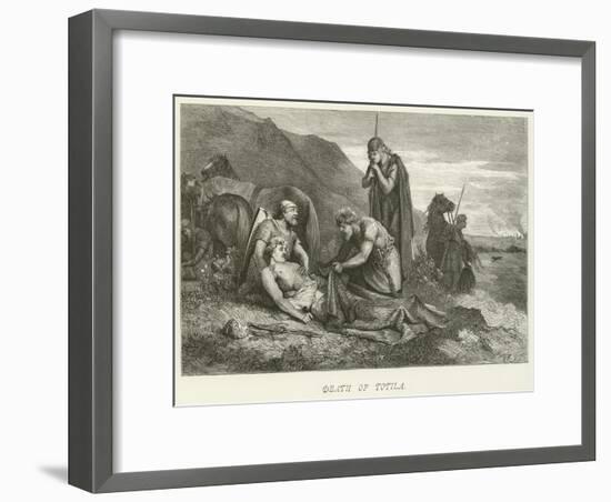 Death of Totila-null-Framed Giclee Print