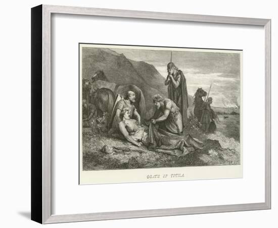 Death of Totila-null-Framed Giclee Print