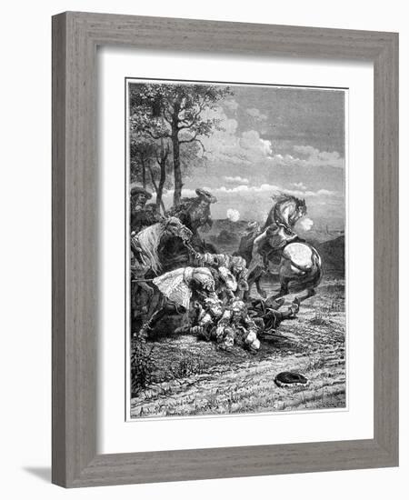 Death of Turenne, Henri De La Tour D'Auvergne, Marshal of France, 1898-Laplante-Framed Giclee Print