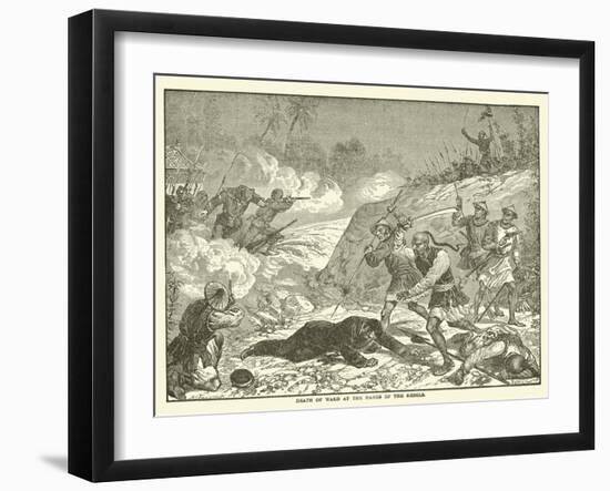 Death of Ward at the Hands of the Rebels-null-Framed Giclee Print