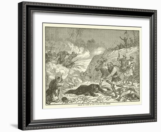 Death of Ward at the Hands of the Rebels-null-Framed Giclee Print