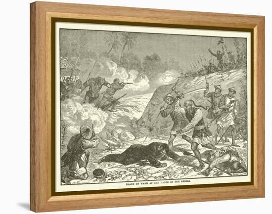 Death of Ward at the Hands of the Rebels-null-Framed Premier Image Canvas