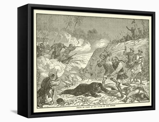 Death of Ward at the Hands of the Rebels-null-Framed Premier Image Canvas