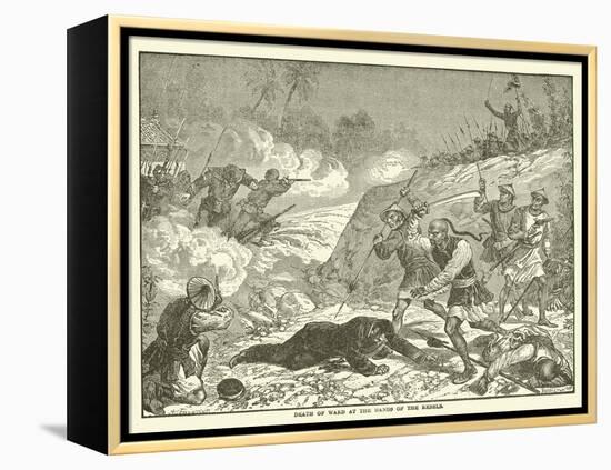 Death of Ward at the Hands of the Rebels-null-Framed Premier Image Canvas