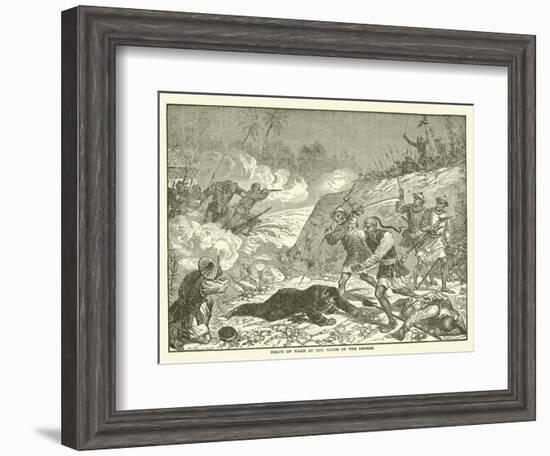 Death of Ward at the Hands of the Rebels-null-Framed Giclee Print