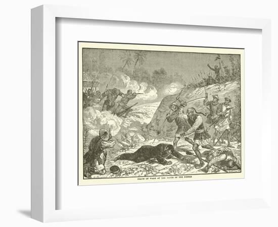 Death of Ward at the Hands of the Rebels-null-Framed Giclee Print