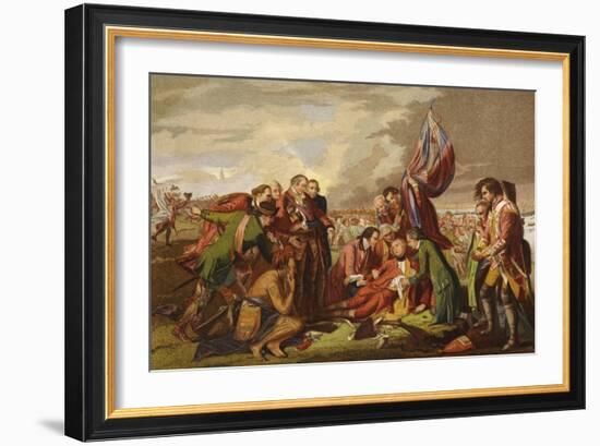 Death of Wolfe-Benjamin West-Framed Giclee Print