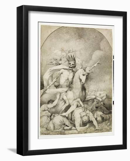 Death on a Pale Horse, C.1775 (Pen and Black Ink on Wove Paper)-John Hamilton Mortimer-Framed Giclee Print