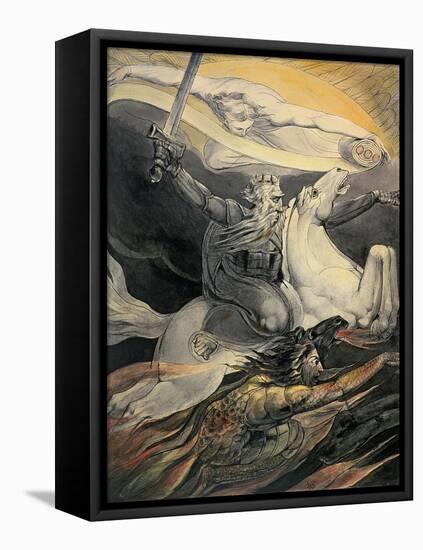 Death on a Pale Horse, C.1800-William Blake-Framed Premier Image Canvas